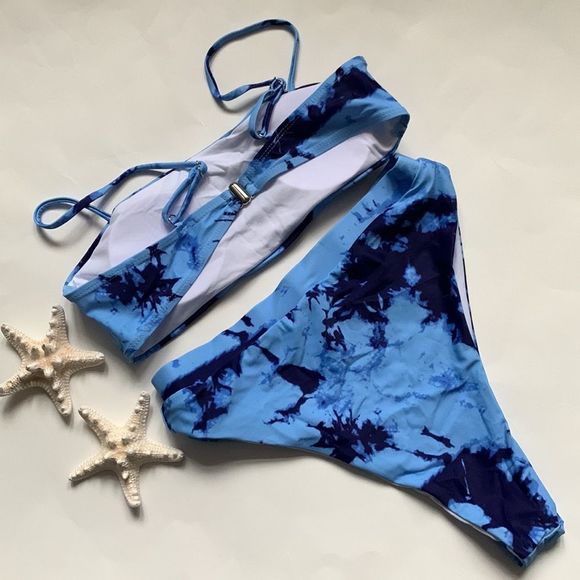 ⭐️Butterfly Tie Dye High Waist Bikini Set⭐️ - Picture 5 of 6